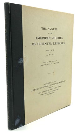 Item #H28233 The Annual of the American Schools of Oriental Research, Vol. XIII, 1931-1932....