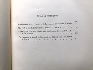 The Annual of the American Schools of Oriental Research, Vol. XI, 1929-1930