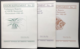 Item #H28239 BASOR Supplements nos. 25, 26, 27: Preliminary Reports of ASOR-Sponsored Excavations...
