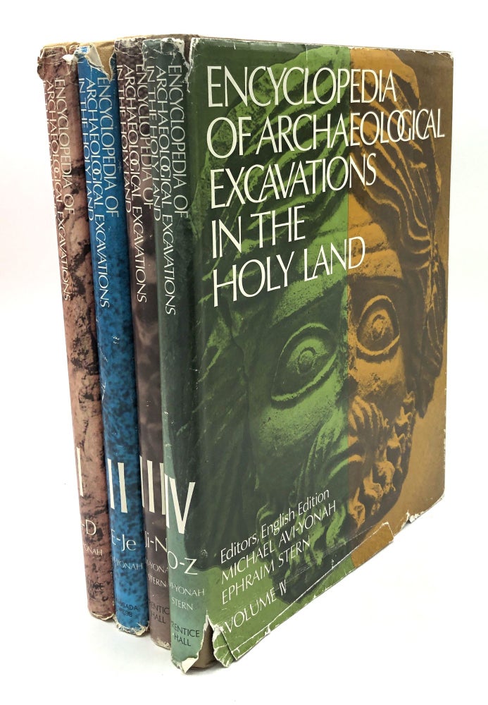 Item #H28254 Encyclopedia of Archaeological Excavations in the Holy Land, 4 volumes complete. Michael Avi-Yonah, ed, Ephraim Stern.