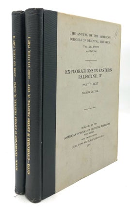 Item #H28286 Explorations in Eastern Palestine, IV: Part I, Text; Part II, Pottery Notes and...