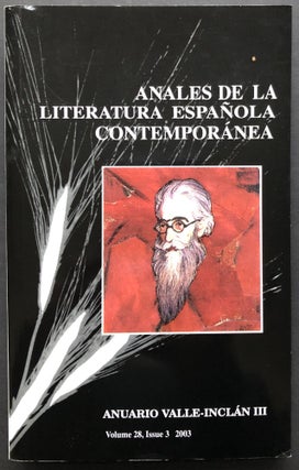 Item #H28342 Anuario Valle-Inclan III (2003): Anales de la Literatura Espanola Contemporanea....