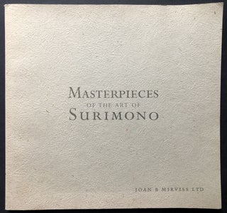 Item #H28350 Masterpieces of the Art of Surimono. Joan B. Mirviss Ltd