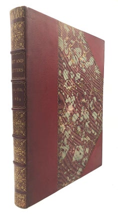 Item #H28399 Art and Letters, January - February, 1889, finely bound with many prints and...