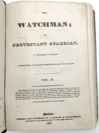 The Watchman; or Protestant Guardian, Vol. II (1827)