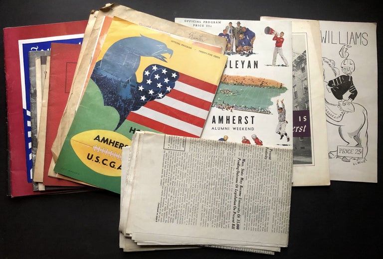 Item #H28429 Group of publications, programs, newspapers, booklets from Amherst College 1946-1949. Amherst College.