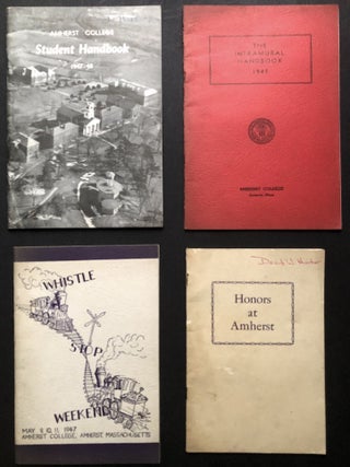 Group of publications, programs, newspapers, booklets from Amherst College 1946-1949