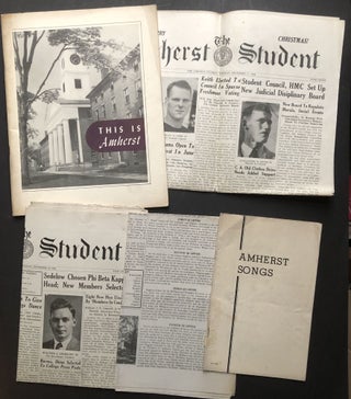 Group of publications, programs, newspapers, booklets from Amherst College 1946-1949