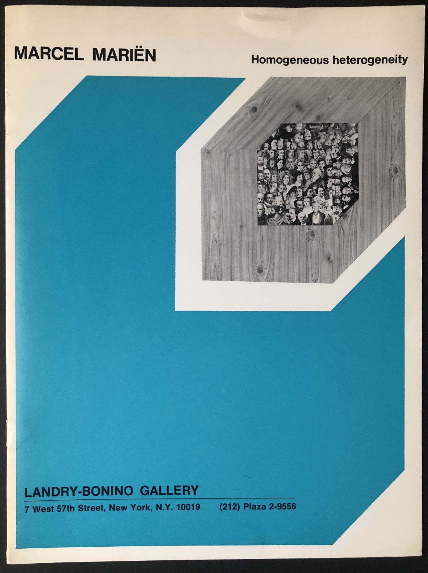 Homogeneous Heterogeneity, catalog of 1972 exhibit at Landry-Bonino ...