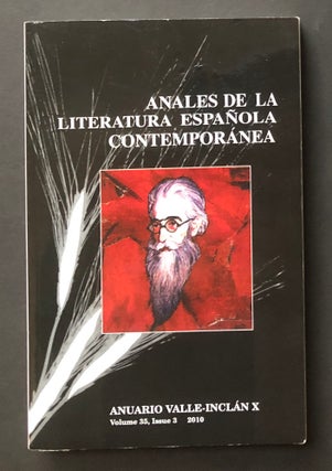 Item #H28445 Anuario Valle-Inclan X (2010): Anales de la Literatura Espanola Contemporanea....