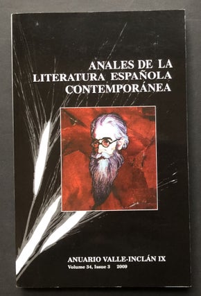 Item #H28446 Anuario Valle-Inclan IX (2009): Anales de la Literatura Espanola Contemporanea....