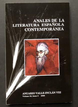 Item #H28447 Anuario Valle-Inclan VIII (2008): Anales de la Literatura Espanola Contemporanea....