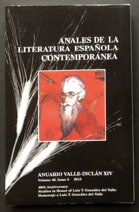 Item #H28450 Anuario Valle-Inclan XIV (2015): Anales de la Literatura Espanola Contemporanea....