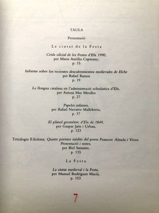 Revista Festa d'Elx, no. 43, 1991