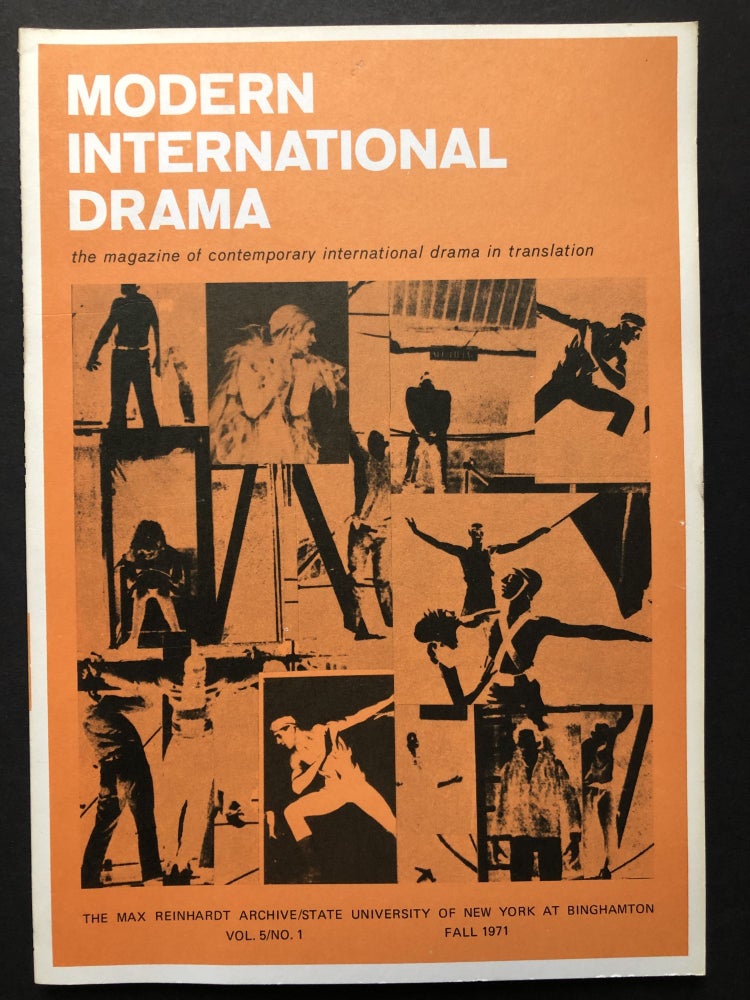Item #H28498 Modern International Drama, Fall 1971: The Big and the Little Maneuver, A Woman's Place, The Visit. Arthur Adamov, Juan Antonio Castro, Tauno Yliruusi.