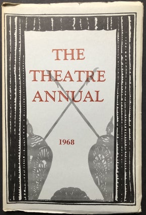 Item #H28508 The Theatre Annual, 1968 (Vol. XXIV), inscribed by editor. John V. Falconieri, ed