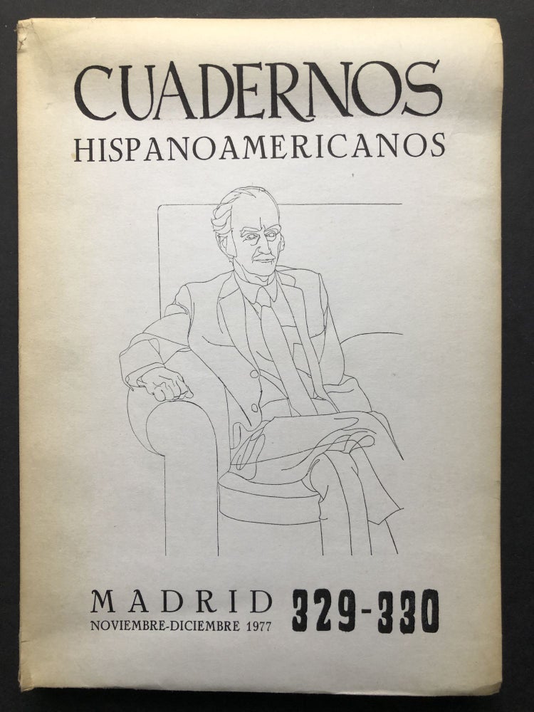 Item #H28527 Cuadernos Hispanoamericanos, no. 329-330, Noviembre-Diciembre 1977 -- Homenaje a Ayala, inscribed by him. Francisco Ayala.