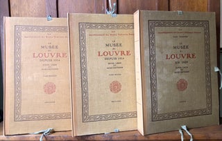 Item #H28541 Les Accroissements des Musees Nationaux Francais: Le Musee du Louvre depuis 1914, 3...