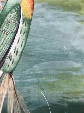 Indian hand-painted miniature of a sparrow, early 20th century