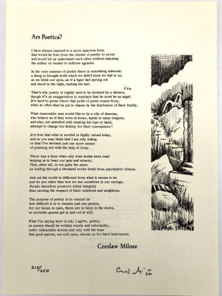 Encircled by an Alphabet: A Portfolio of Twelve Poems, 1976 folder of signed limited broadsides