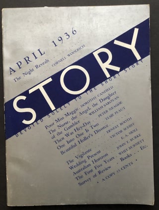Item #H28585 Story Magazine, April 1936 with Cornell Woolrich's "The Night Reveals" Cornell...