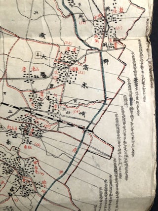 1922 map of the tomb memorializing the war dead in Anzo, Japan