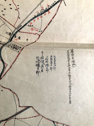 1922 map of the tomb memorializing the war dead in Anzo, Japan