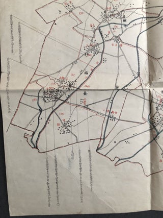 1922 map of the tomb memorializing the war dead in Anzo, Japan
