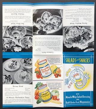 A Souvenir from Kraft, New York World's Fair, 1940: envelope containing The American Way of Progress, Salads and Snacks brochure, New Delicacies with "Philadelphia Brand" Cream Cheese