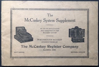 Item #H28656 1936 The McCaskey System Supplement, An Aid to Installation and Operation of the...