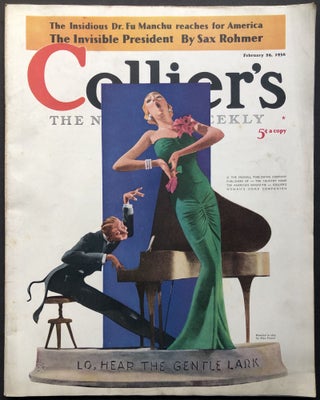 Item #H28665 Collier's The National Weekly, January 16, 1937 with Rohmer's "The Invisible...