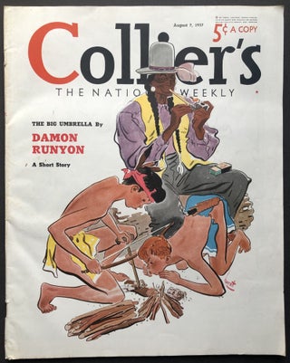 Item #H28666 Collier's The National Weekly, August 7, 1937 with Runyon story. Damon Runyon, Alan...