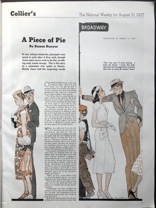 Collier's The National Weekly, August 21, 1937 with Runyon "Guys and Dolls" story
