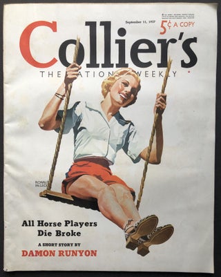 Item #H28668 Collier's The National Weekly, September 11, 1937 with Runyon's "All Horse Players...