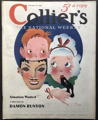 Item #H28670 Collier's The National Weekly, November 21, 1936, with Runyon's "Situation Wanted"...