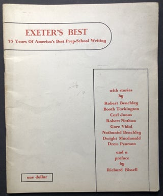 Item #H28685 Exeter's Best, 75 Years of America's Best Prep-School Writing. Robert Benchley,...