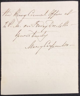 1857 note from the Bristol educational reformer