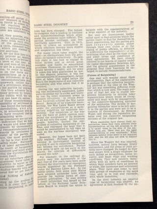 BNA Special Report: Steel Case, Report to the President on the Labor Dispute in the Basic Steel Industry by the Steel Industry Board, Submitted Sepetember 10, 1949