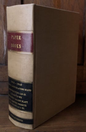 Item #H28816 1943-1946 large bound volume of printed briefs, petitions, evidence, etc. for...