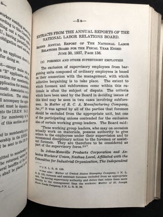 1943-1946 large bound volume of printed briefs, petitions, evidence, etc. for several industrial labor legal disputes in Pittsburgh and western Pennsylvania