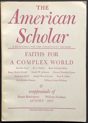 Item #H28839 The American Scholar, Vol. 26 no. 4, Autumn 1957. William Carlos Williams, John...