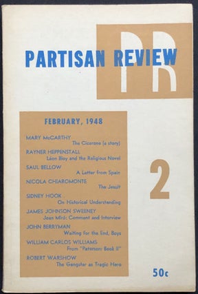 Item #H28840 Partisan Review, February 1948. John Berryman, Saul Bellow, William Carlos Williams