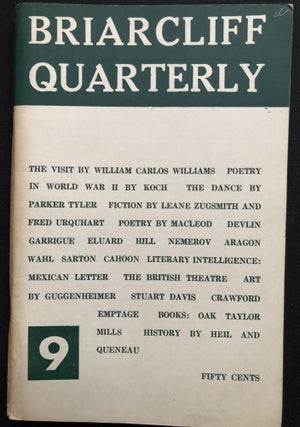 Item #H28846 Briarcliff Quarterly, Vol. III, no. 9, April 1946. William Carlos Williams, Edouard...