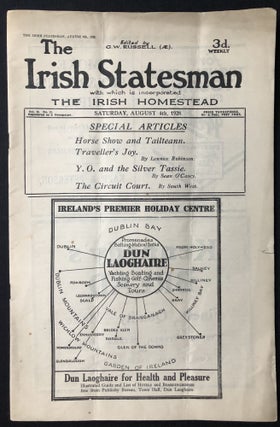 Item #H28873 The Irish Statesman, Vol. 10 no. 22, August 4, 1928. G. W. Russell, ed. Sean...
