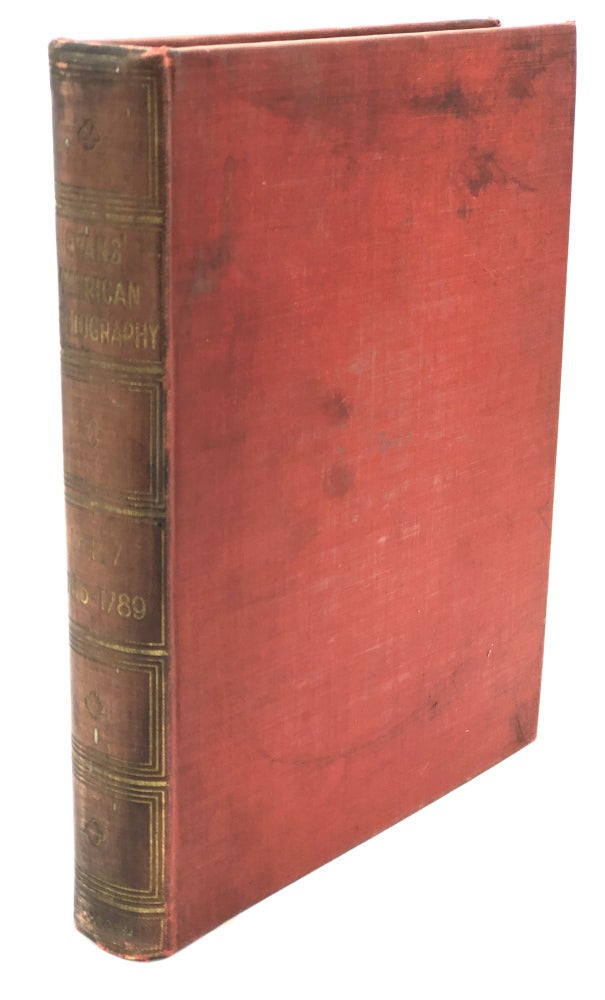 Item #H28939 American Bibliography, Vol. 7: 1786-1789 - signed limited edition. Charles Evans.