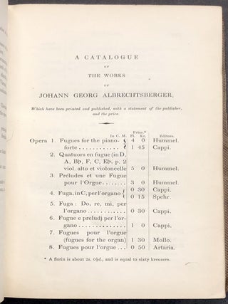 Methods of Harmony, Figured Base, and Composition, adapted for Self-Instruction, Vol. I only. Translated from the last German Edition, as augmented and arranged by his pupil, the Chevalier von Seyfried, with the Remarks of M. Choron. Translated from the last Paris Edition by Arnold Merrick.