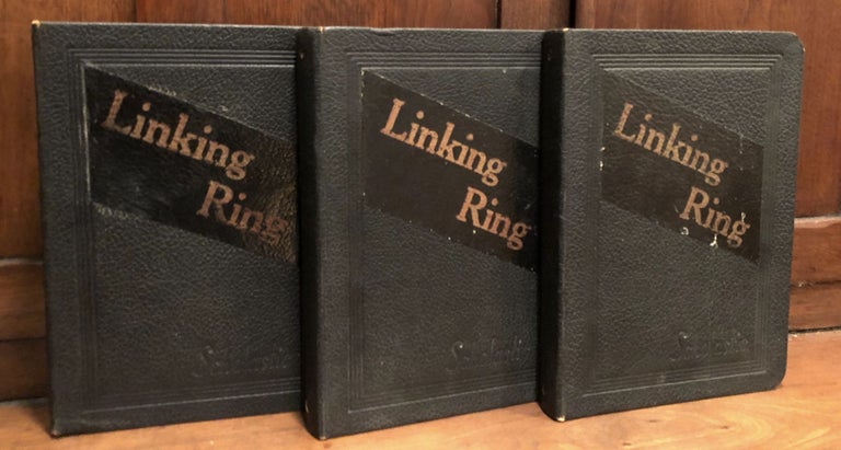 Item #H28993 3 bound volumes of The Linking Ring, July 1936 - December 1937; Vol. XVI nos. 5-12; Vol. XVII nos. 1-10. International Brotherhood of Magicians.