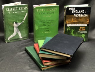 Item #H29167 Group of 8 English books on Cricket from the late 1940s: Cricket Crisis; Test...
