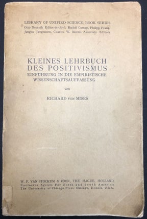 Adolf Grunbaum's copy of Kleines Lehrbuch des Positivismus. Einführung in die empiristische Wissenschaftsauffassung