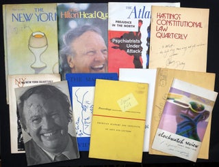 Item #H29187 Group of 11 signed contributions to books & periodicals from Bruccoli's collection....